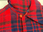 ペンドルトン PENDLETON  70's 70年代 オープンカラー ボードシャツ ウールシャツ 開襟 チェック vintage ヴィンテージ アメリカ製 MADE IN USA 長袖シャツ レッド Sサイズ 101MT-4191