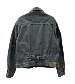 ダブルアールエル RRL 90s 90年代 三ツ星 先染め ブラックデニム デニムジャケット Gジャン 2nd USA製 ジャケット 無地 ブラック Mサイズ 104MT-1272