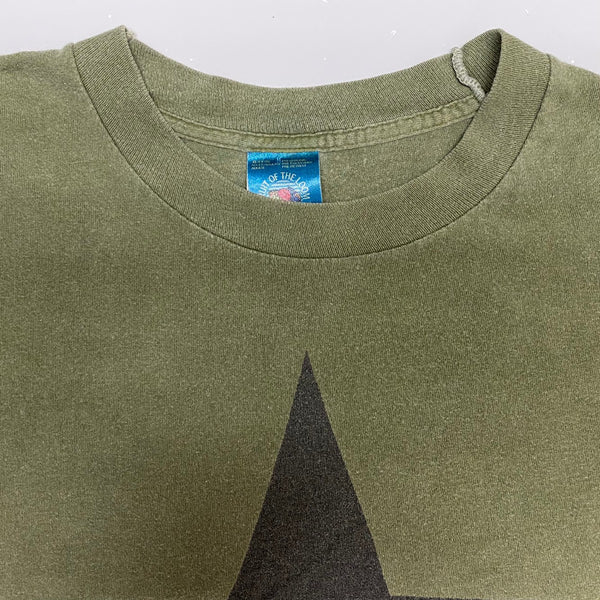 【曜日割引対象外】 ヴィンテージ vintage 90's R.E.M. FRUIT OF THE LOOM Monster Promotion Star Tシャツ カーキ XLサイズ 201MT-4283 VB