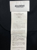 ダブレット doublet 19SS CHAOS EMBROIDERY TRACK PANTS トラックパンツ 刺繍 ジャージ ズボン 黒 ロゴ 19SS08PT92 ボトムスその他 ブラック Mサイズ 104MB-388
