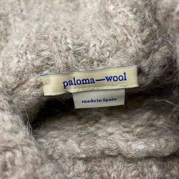 パロマウール palomawool オフショルダーニット セーター ベージュ Sサイズ 201LT-369