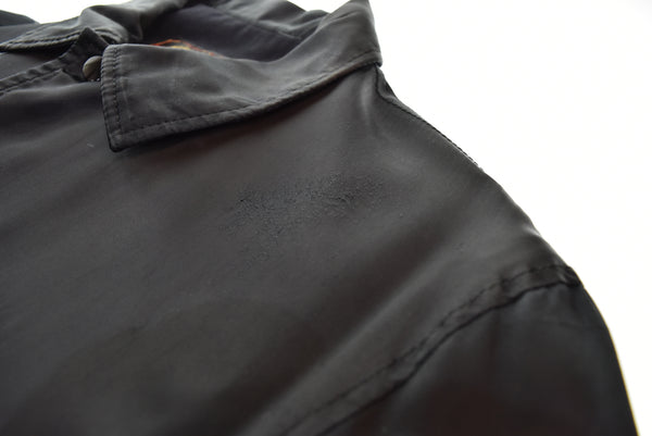 テンダーロイン TENDERLOIN T-COACH サテン コーチ ジャケット チェーンステッチ 刺繍 ロゴ K-SEVEN  ジャケット ブラック Mサイズ 103MT-3468