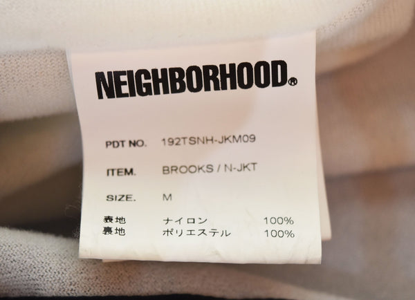 ネイバーフッド NEIGHBORHOOD 19AW BROOKS コーチジャケット N-JKT 黒 192TSNH-JKM09 ジャケット ブラック Mサイズ 103MT-2616