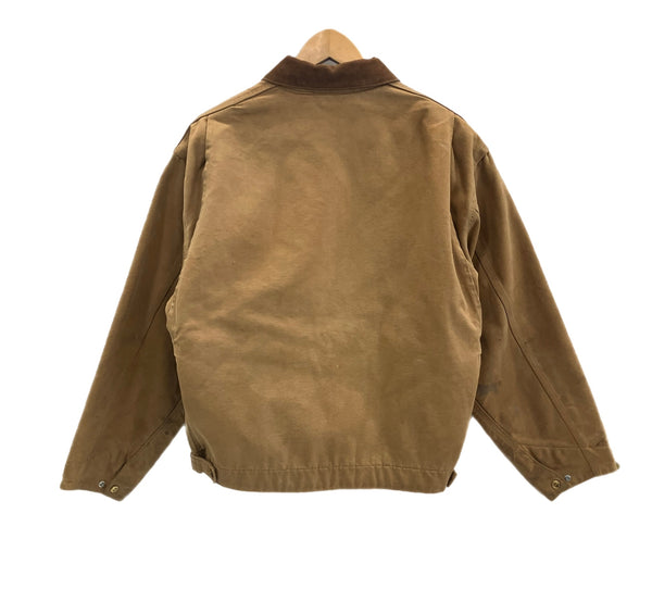 カーハート Carhartt 80's 80年代 100周年 100YEARS デトロイトジャケット ワークジャケット ジップアップ ダック地 裏地ブランケット VINTAGE ヴィンテージ - ジャケット ブラウン 101MT-5326