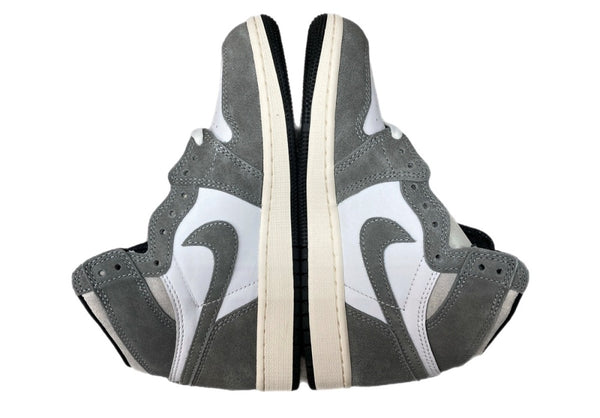 ナイキ NIKE 22年製 AIR JORDAN 1 RETRO HIGH OG GS エア ジョーダン レトロ ハイ AJ1 バスケ シューズ 白 灰 FD1437-051 レディース靴 スニーカー グレー 23cm 104S-945
