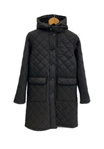 マッキントッシュ MACKINTOSH 裏ボア 中綿コート キルティング ジャケット フード付き コート ブラック サイズ36 101LT-151