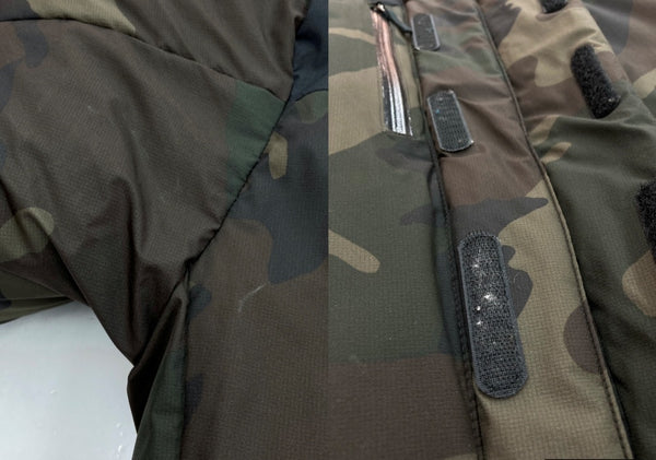 ザノースフェイス THE NORTH FACE BALTRO LIGHT JACKET バルトロ ライト ジャケット ダウン ダブルジップ ロゴ アウトドア アウター 緑 ND91720 ジャケット カモフラージュ・迷彩 カーキ Sサイズ 104MT-1439