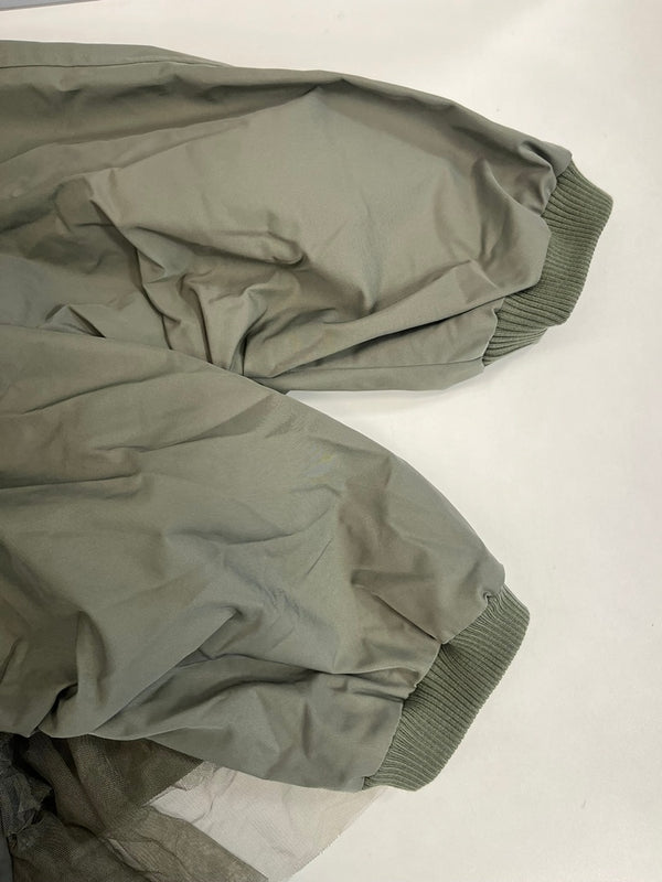 ミカーレミカーレ MICALLE MICALLE チュールドッキング MA-1 ブルゾン デニム 切替 ジャケット カーキ 101LT-178