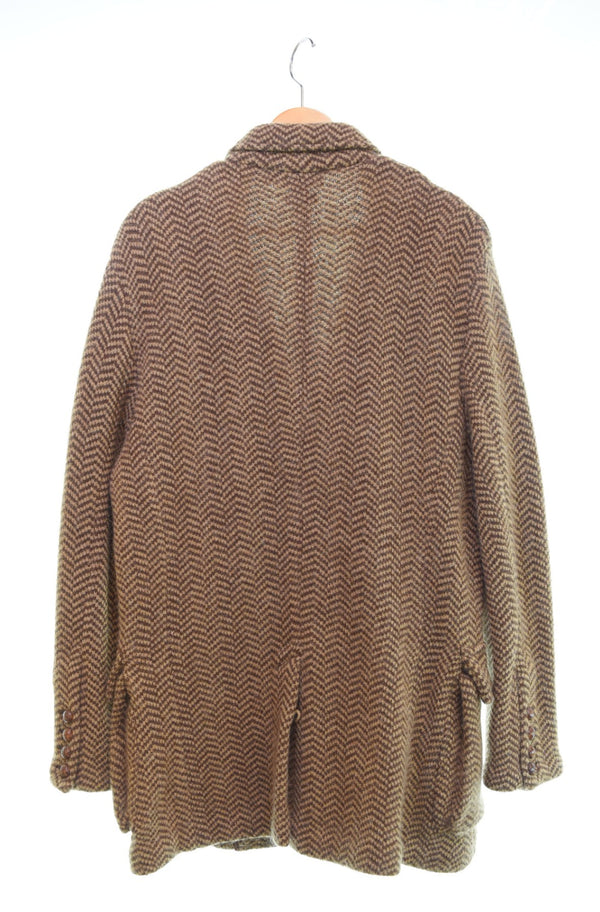 ラルフローレン RalphLauren ウールニットテーラードジャケット チンストラップ センターベント ジャケット マルチカラー Lサイズ 103MT-2851