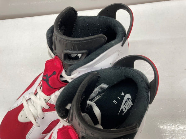 ナイキ NIKE 20年製 AIR JORDAN 6 RETRO CARMINE エア ジョーダン レトロ カーマイン AJ6 スウッシュロゴ 白 赤 黒 CT8529-106 メンズ靴 スニーカー レッド 27.5cm 104S-845