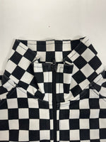 フレッドペリー FRED PERRY トラックジャケット ボンバージャケット 総柄 ブロックチェック J1105 サイズ42 ジャージ ブラック 101MT-4775