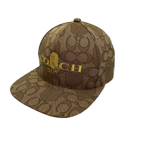 【中古】ア ベイシング エイプ A BATHING APE COACH Jacquard Baseball Cap 001CPG231902X 帽子 メンズ帽子 キャップ ブラウン 201goods-630