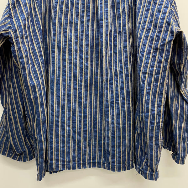 【曜日割引対象外】 キャピタル KAPITAL ストライプ プルオーバー 長袖カットソー ネイビー 2サイズ 201MT-3566 VB