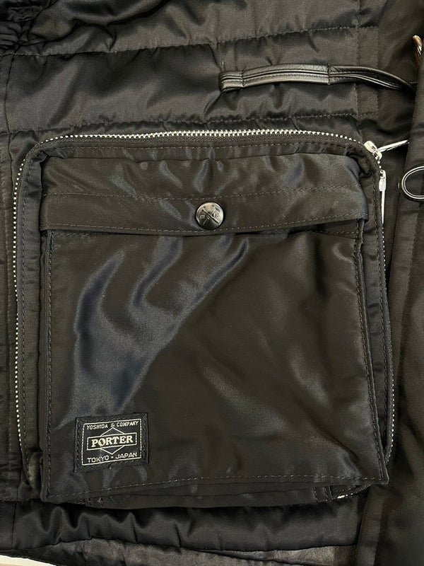 ホワイトマウンテニアリング WHITE MOUNTAINEERING × PORTER ポーター マウンテンパーカー フーディ  ナイロンジャケット 2012AW WM1273234 サイズ0 ジャケット ブラック 101MT-5072