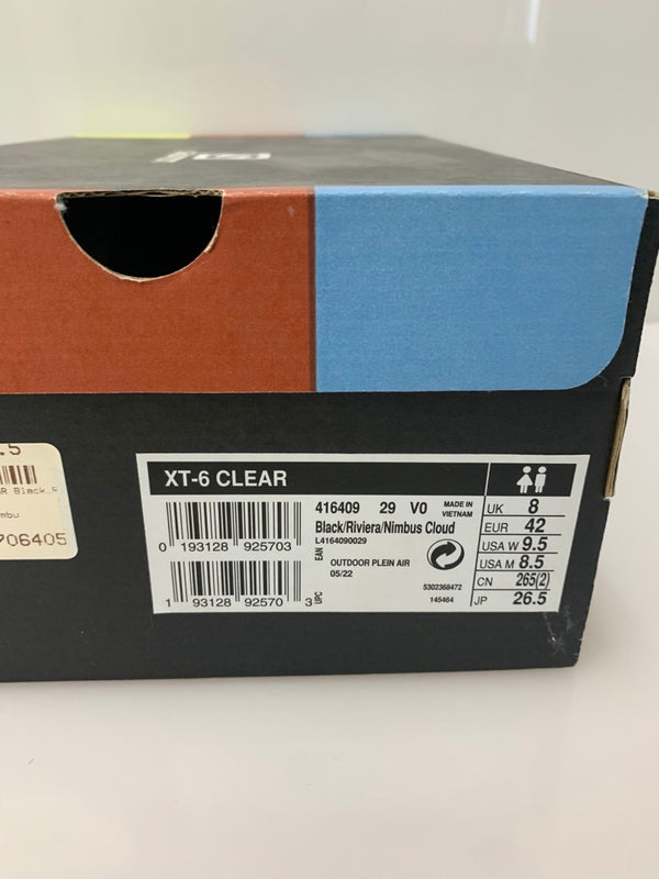 サロモン SALOMON XT-6 CLEAR 416409 メンズ靴 スニーカー ブラック 26.5cmサイズ 201-shoes1494