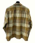 シュプリーム SUPREME 21AW PLAID FLANNEL SHIRT ロングスリーブ シャツ OLIVE オリーブ  長袖シャツ グレンチェック イエロー Sサイズ 104MT-757