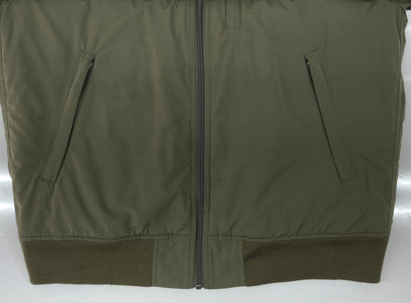 ザノースフェイス THE NORTH FACE INSULATION BOMBER JACEKT インサレーション ボンバー ジャケット ジップアップ MA-1 アウトドア アウター 緑 NY82132 ジャケット ロゴ カーキ Lサイズ 104MT-1782