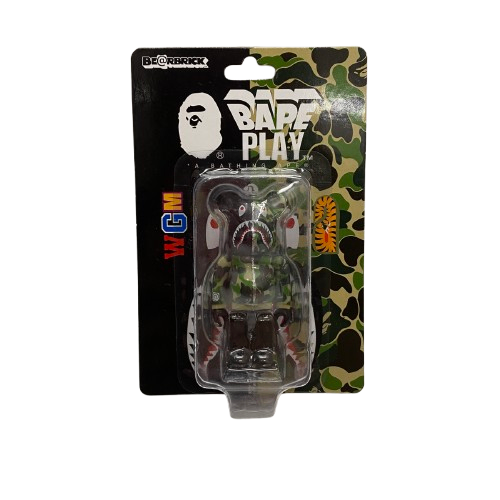 【曜日割引対象外】 ア ベイシング エイプ A BATHING APE BER@BRICK ベアブリック 100% APE CAMO SHARK メンズジュエリー・アクセサリー その他 グリーン 201goods-640