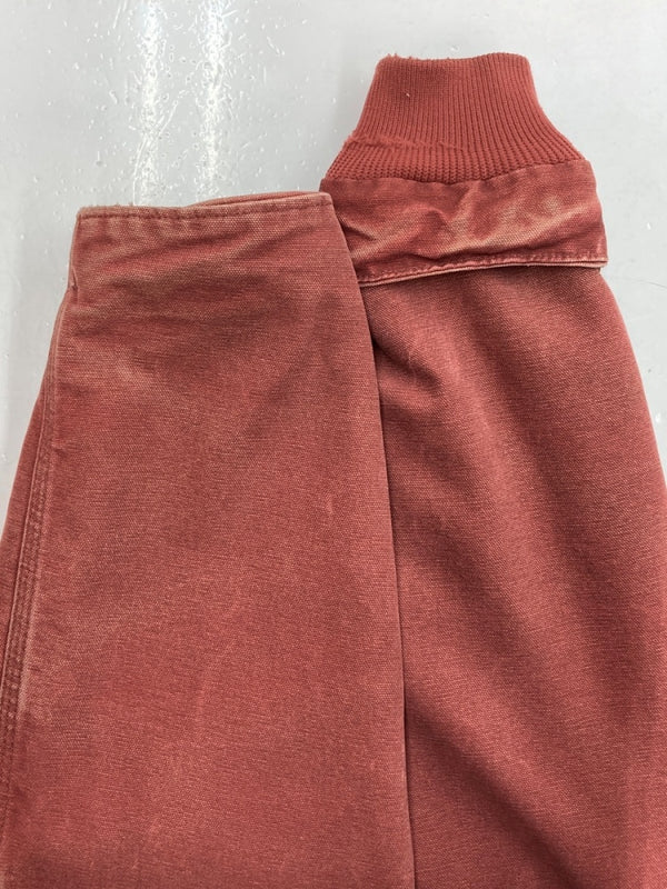 カーハート Carhartt ACTIVE JACKET アクティブ ジャケット 裏地ボア ダック ジップアップ アウター 赤 ジャケット ロゴ レッド XLサイズ 104MT-1458