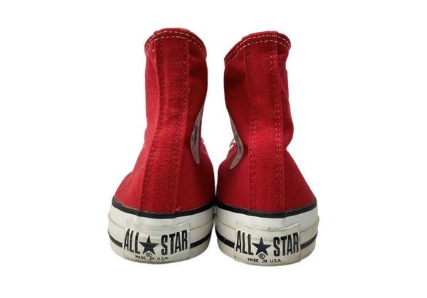 コンバース CONVERSE ALL STAR HI オール スター ハイ キャンバス ヴィンテージ USA製 シューズ US6 1/2 赤 M9621 メンズ靴 スニーカー レッド 25cm 104S-885