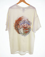 ハーレー ダビッドソン Harley Davidson  00's COLORADO SPRINGS EAGLE PRINT Tee コロラド イーグル Made in USA Hanes BEEFY-T XL Tシャツ ホワイト 103MT-2887
