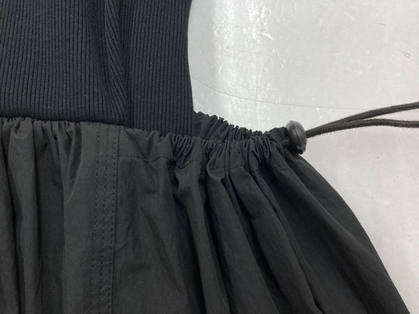 トゥデイフル TODAYFUL ドッキング ギャザー Docking Gather Onepiece ドレス Dress ノースリーブ カップイン 異素材 ドロストリング BLACK 黒 12310323 ワンピース 無地 ブラック SIZE38 104LT-150