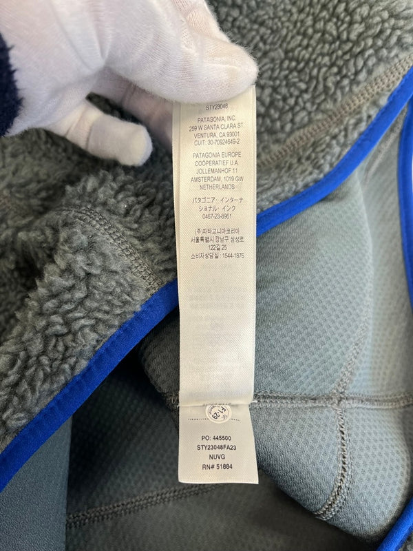 パタゴニア PATAGONIA 23年秋冬 CLASSIC RETRO X VEST クラシックレトロXベスト フリースベスト 灰 23048FA23 ベスト グレー Sサイズ 101MT-5248