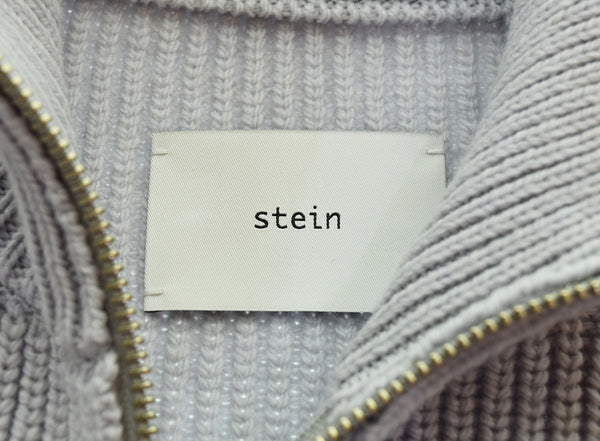 シュタイン stein  OVERSIZED DRIVERS KNIT ZIP JACKET ニットジャケット ST696 セーター グレー Mサイズ 103MT-3294