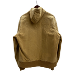 【曜日割引対象外】 カーハート Carhartt アクティブジャケット パーカー 裏地チェック ダック ジャケット ベージュ 201MT-4467 VB