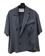 クルニ CULLNI SHORT SLEEVE TAILORED JACKET ショート スリーブ テイラード ジャケット 黒 CU-019-ST サイズ 1 ジャケット 無地 ブラック 104MT-1912