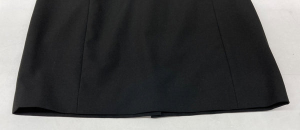 ラルフローレン RalphLauren ローレンラルフローレン ブラックレーベル ノースリーブワンピース 膝丈 Vネック ウエストマーク BLACK 黒 ワンピース 無地 ブラック SIZE00 104LT-119