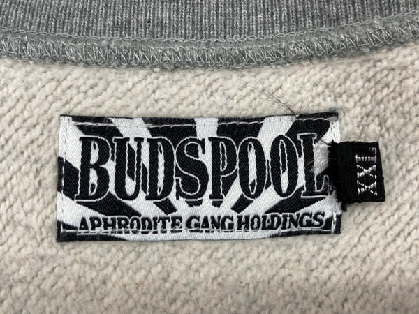 バッズプール BUDSPOOL APHRODITEGANG アフロディーテギャング CLASSIC LOGO HEAVY WEIGHT SWEAT SHIRT スウェット 舐達麻 灰色 スウェット ロゴ グレー 2XLサイズ 104MT-569