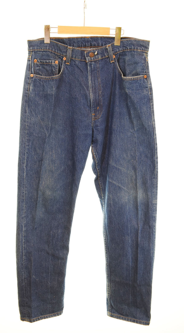 リーバイス LEVI'S USA製 80's 505-0217 ストレートデニムパンツ 青 505-0217 デニム ブルー 36 103MB-404