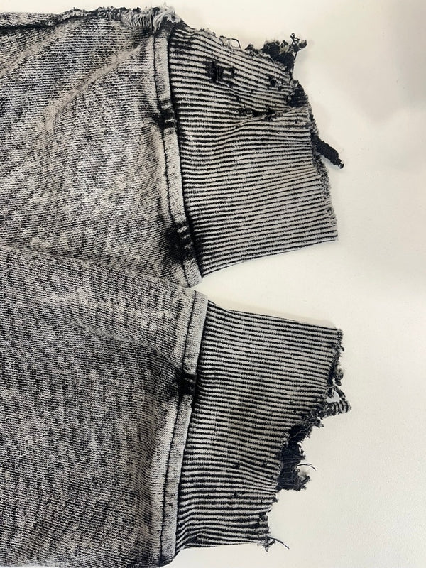 ディーゼル DIESEL ヴィンテージ加工 フーディー  ダメージ加工 ロゴ S-GINN-HOOD-E1 XXL パーカ グレー 3Lサイズ 101MT-4368