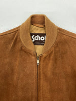 ショット SCHOTT SUEDE JACKET スエード ジャケット アウター ブルゾン TALONジップ USA製 茶 327 36 ジャケット 無地 ブラウン 104MT-899