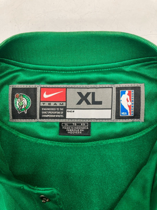 ナイキ NIKE ウォーム アップ ジャージ NBA CELTICS セルティックス ゲーム シャツ ユニフォーム ジャージ バスケット 緑 HO-03-BLM Tシャツ 刺繍 グリーン XLサイズ 104MT-1110