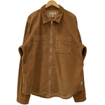 ステューシー STUSSY 22AW Wide Wale Cord Zip コーデュロイ ワーク 1110243 ジャケット ブラウン XLサイズ 201MT-4159