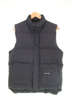 カナダグース CANADA GOOSE down vest ロゴ 刺繍 ダウンベスト黒 68F8490 ベスト ブラック Sサイズ 103MT-2820