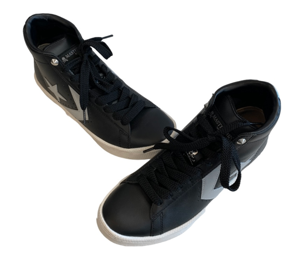 コンバース CONVERSE × MASTERMIND マスターマインド PRO LEATHER HI 34200960 メンズ靴 スニーカー ロゴ ブラック 26cm 201-shoes860