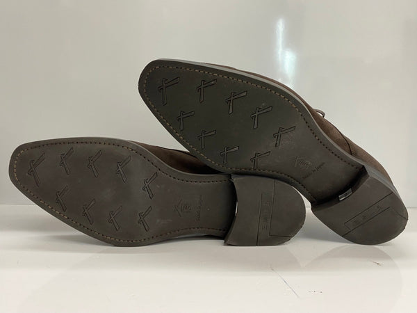 三陽山長 コインローファー R3010-9 メンズ靴 ローファー ブラウン 27.0cmサイズ 201-shoes1245