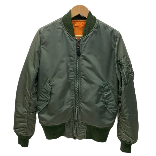 アルファインダストリーズ ALPHA INDUSTRIES 90s 90年代 MA-1 20004-221 ジャケット グリーン Sサイズ 201LT-427