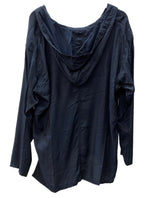 ワイズ Y's ヨウジヤマモト Yohji Yamamoto ブラウス フーディ キュプラ 再生繊維 テンセル 日本製 NAVY 紺 YW-B01-202 長袖シャツ ワンポイント ネイビー SIZE2 104LT-155