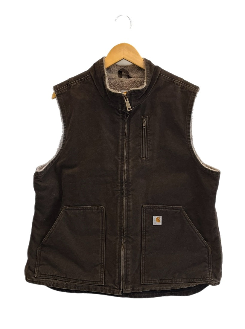 カーハート Carhartt 00s 00's 裏ボア ダックベスト メキシコ 茶 WV001
