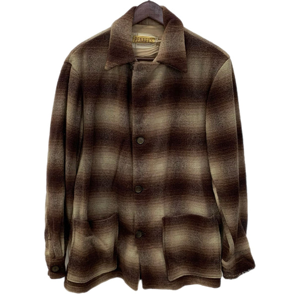 【曜日割引対象外】 ヴィンテージ vintage 50's 50s 50年代 ぺニーズ PENNEY'S オンブレ ウールジャケット レッド 201MT-3479 VB