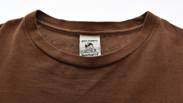 パタゴニア PATAGONIA 90's 00'S Beneficial T's 波 浮世絵 ベネフィシャル OLD オールド ブラウン Sサイズ 103MT-3524
