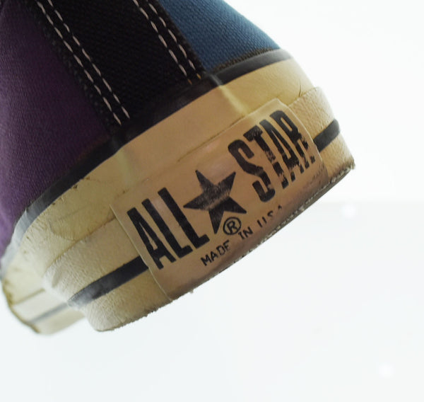 コンバース CONVERSE 90's ALLSTAR オールスター LOW ローカット マルチカラー USA製 90年代 マルチ パターン メンズ靴 スニーカー ブルー 9 103S-1338
