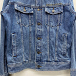 【曜日割引対象外】 ハーレーダビッドソン Harley-Davidson 刺繍ロゴ イーグル デニムジャケット Gジャン ジャケット ブルー Sサイズ 201MT-4152 VB