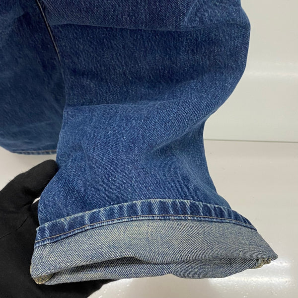 【曜日割引対象外】 ダブルアールエル RRL テーパード デニムパンツ USA製 R004 デニム ブルー 38/31サイズ 201MB-980 VB