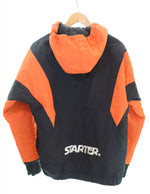 スターター STARTER BLACK LABEL  ATMOS LAB HOCKEY ANORAK JACKET ハーフジップ ジャケット 黒 ジャケット ブラック Mサイズ 103MT-1863