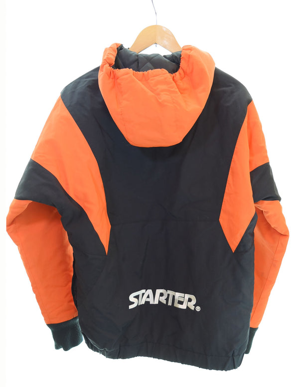 スターター STARTER BLACK LABEL  ATMOS LAB HOCKEY ANORAK JACKET ハーフジップ ジャケット 黒 ジャケット ブラック Mサイズ 103MT-1863